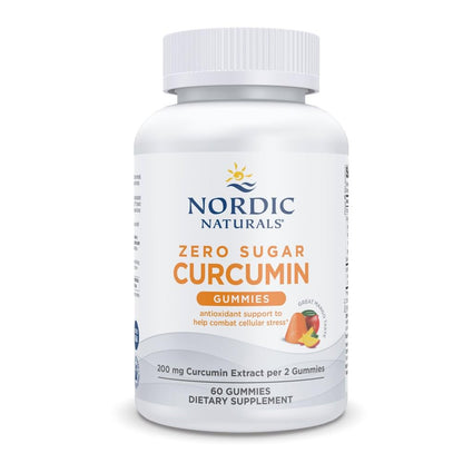 Nordic Naturals Zero Sugar Curcumin Gummies - Mango, 60 Gummies - 200 mg Curcumin