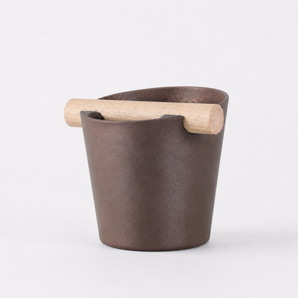 Nordic Espresso Knock Box with Oak Bar KNOCDIC®