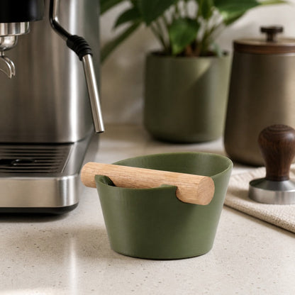 Nordic Espresso Knock Box with Oak Bar KNOCDIC®