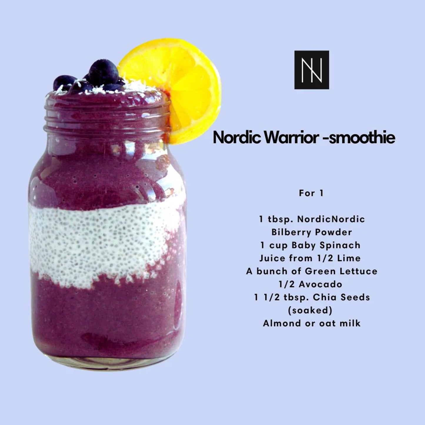 NordicNordic Bilberry Powder, Powerful Antioxidant Superfood (100 Gram)
