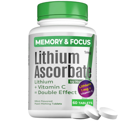 Normotim Lithium Ascorbate 1mg – Safe Microdose Mood & Focus | USA Made