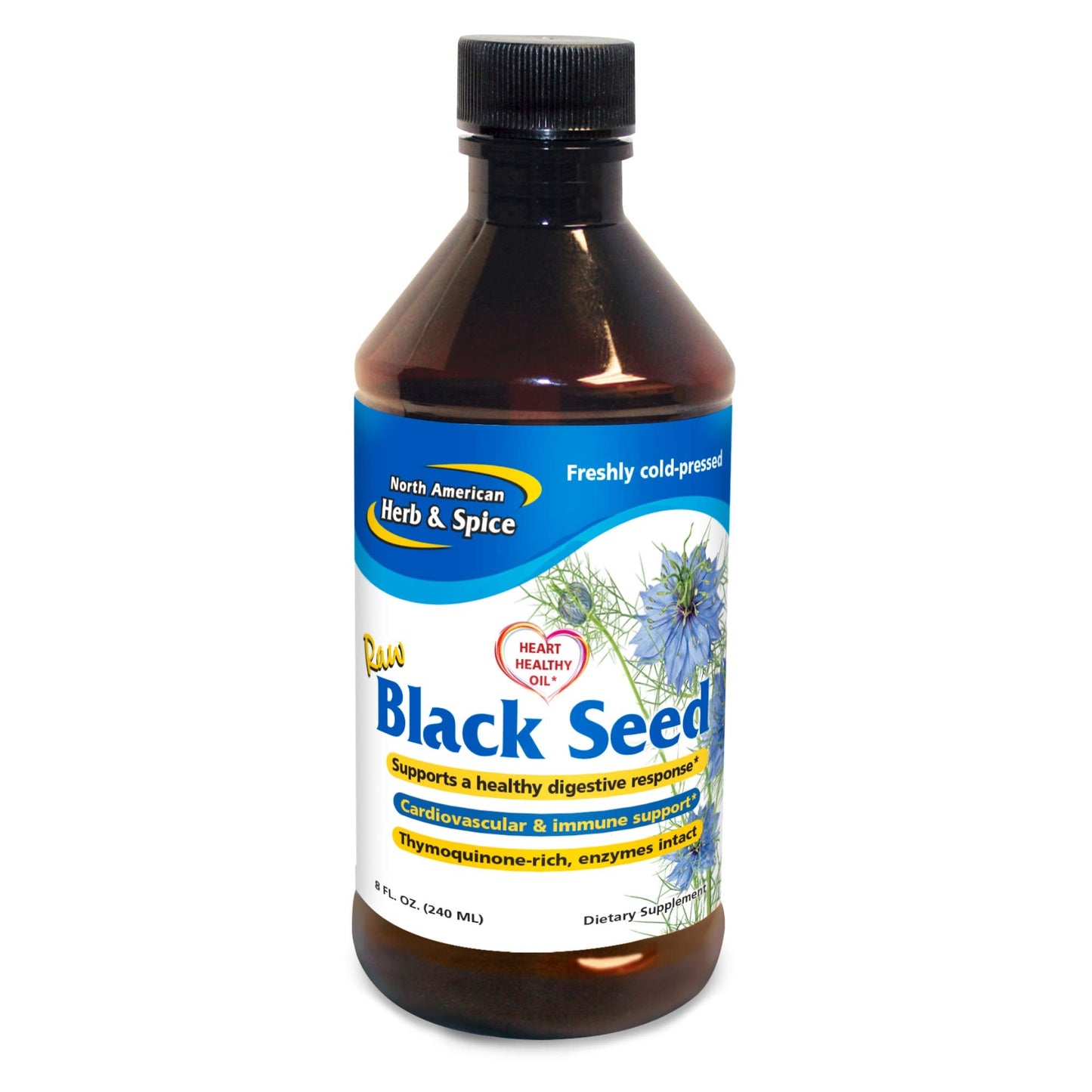 North American Herb & Spice Black Seed Oil 8 fl oz | Oreganol P73 Oregano Oil | Non-GMO | 48 Servings