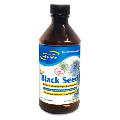 North American Herb & Spice Black Seed Oil 8 fl oz | Oreganol P73 Oregano Oil | Non-GMO | 48 Servings