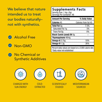 North American Herb & Spice Black Seed Oil 8 fl oz | Oreganol P73 Oregano Oil | Non-GMO | 48 Servings