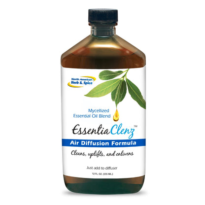 North American Herb & Spice EssentiaClenz Air Diffusion Formula – 12 fl oz Mycellized Essential Oil Blend, Non-GMO, Chemical Free