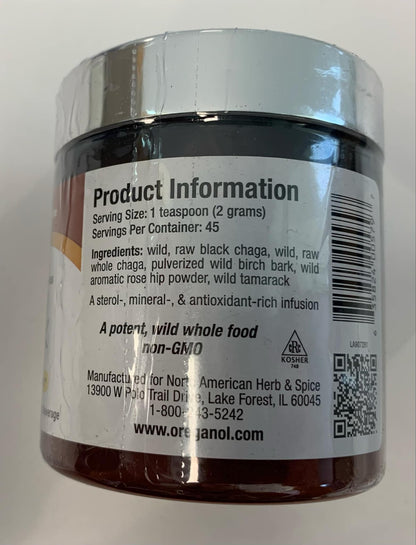 North American Herb and Spice Powder, Chaga Black – 3.2 Ounce