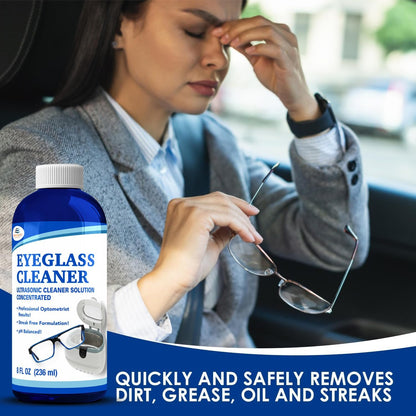 NORTHWEST ENTERPRISES Ultrasonic Eyeglass Cleaner Solution – Concentrated Glasses Cleaner for Sonic & Ultrasonic Machines