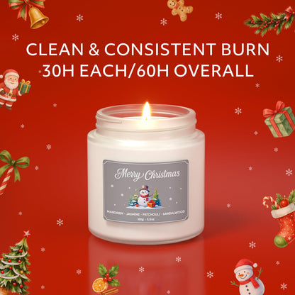 NORVENCE Christmas Candles Gift Set – Stress Relief Scented (7 oz)