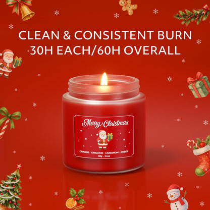 NORVENCE Christmas Candles Gift Set – Stress Relief Scented Candles for Women & Men