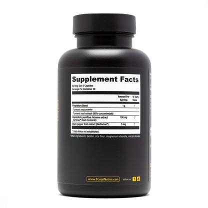 Sculpt Nation by V Shred Turmeric Curcumin with Black Pepper – Joint Health Support (30-Day Supply)