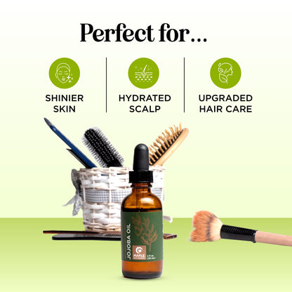 Nourishing Cold-Pressed Jojoba Oil - Pure Carrier Oil for Hair, Skin & Nails