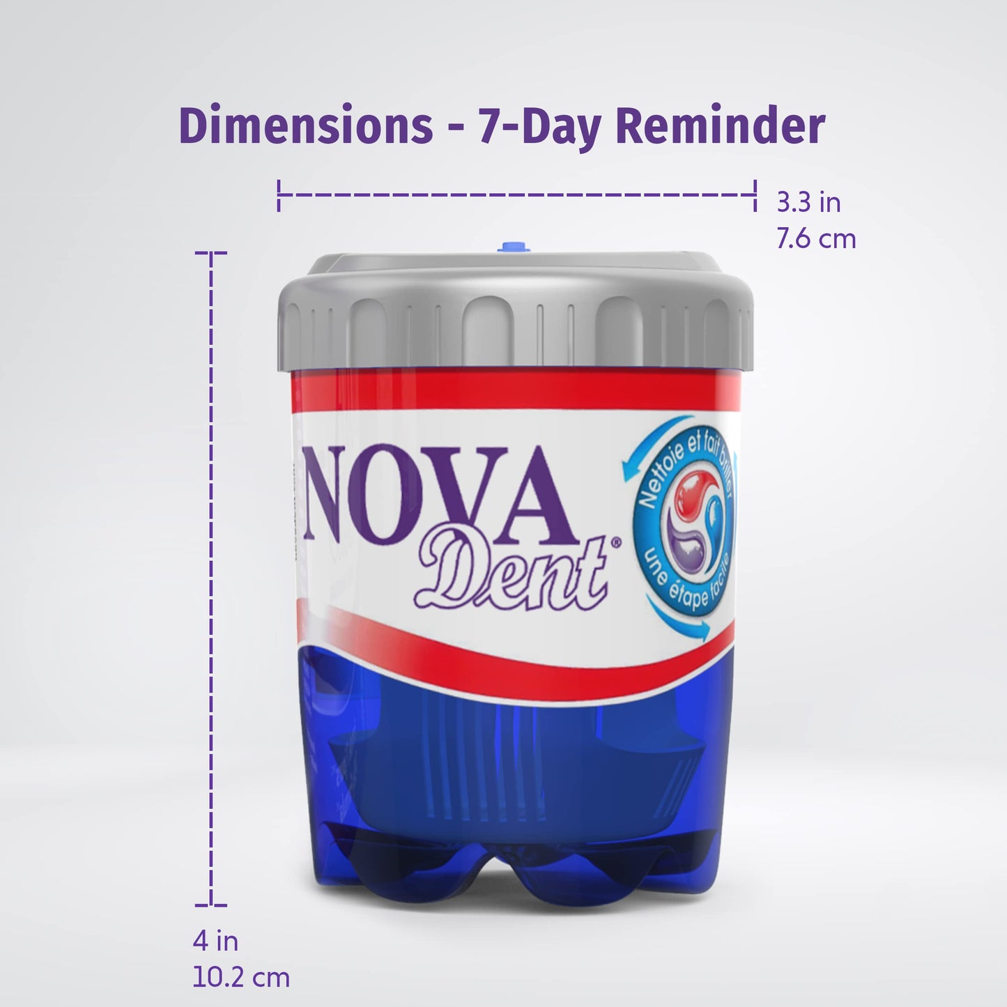 Novadent Soaking Bath – Cleaning Container (With Day Reminder)
