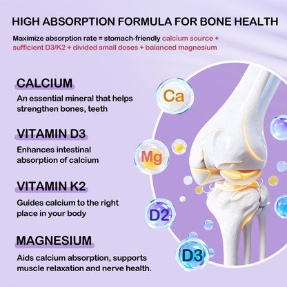 Novafun Calcium 1000mg for Women – Dicalcium Malate with Vitamin D3, K2, Magnesium, Collagen & Hyaluronic Acid | 90 Veggie Capsules