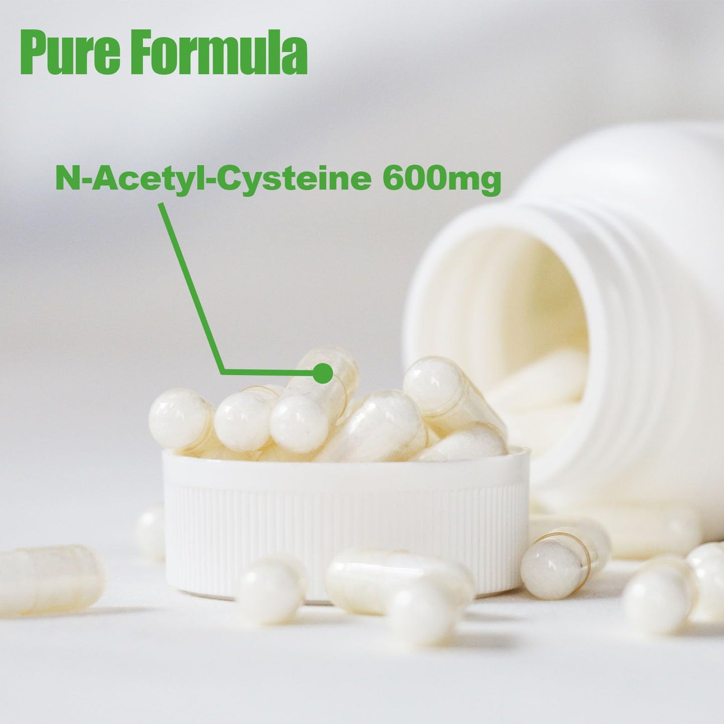 Novafun NAC 600mg Capsules – Lung Health & Liver Detox (60 Count)