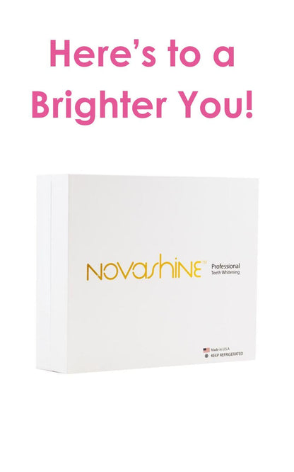Novashine Professional Teeth Whitening Kit | Advanced Blue LED Light, Concentrated Peroxide Gel