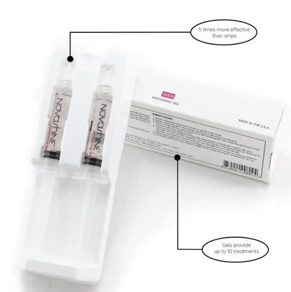 Novashine Teeth Whitening Gel Refill Pack 2x5ml – No Sensitivity