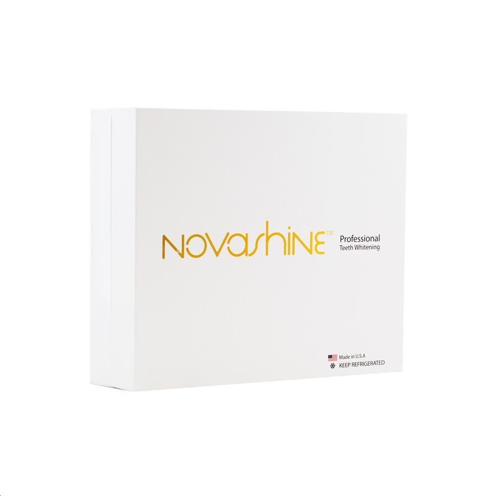 Novashine Professional Teeth Whitening Kit | Advanced Blue LED Light, Concentrated Peroxide Gel