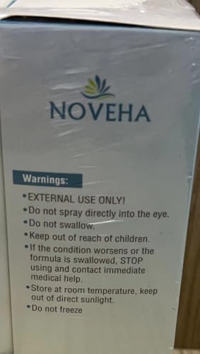 NOVEHA Eyelid Cleanser | Gentle Hypochlorous Spray for Eyelid Hygiene & Dry Relief (1oz)