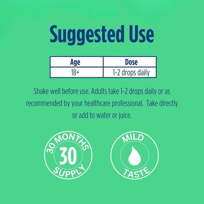 NOVEHA Iodine Drops – Organic Potassium Iodide, 250 mcg per Serving | Thyroid Support, Vegan & Gluten-Free | 30-Month Supply