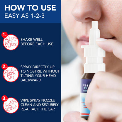 NOVEHA Iodine Nasal Spray – Daily Nasal Cleanser with Vitamin D3 & Aloe Vera | Made in USA