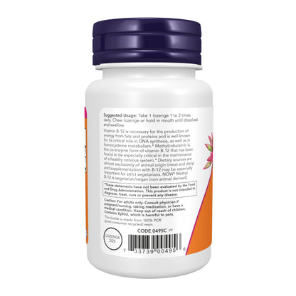 NOW Supplements Methyl B-12 (Methylcobalamin) 1,000 mcg Lozenges – Nervous System Health, Vegan