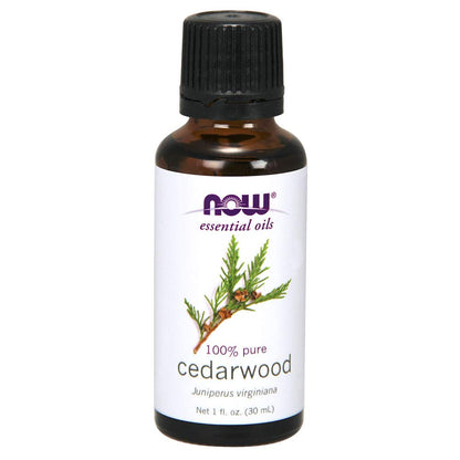 NOW Cedarwood Oil 1 Fl Oz (Pack of 2) | Pure Essential Oil