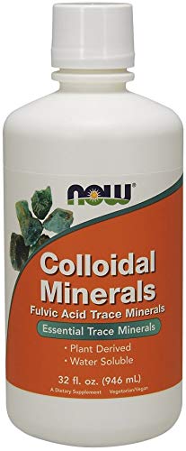 NOW Foods Colloidal Minerals Liquid - Plant Derived Trace Minerals, 32 oz