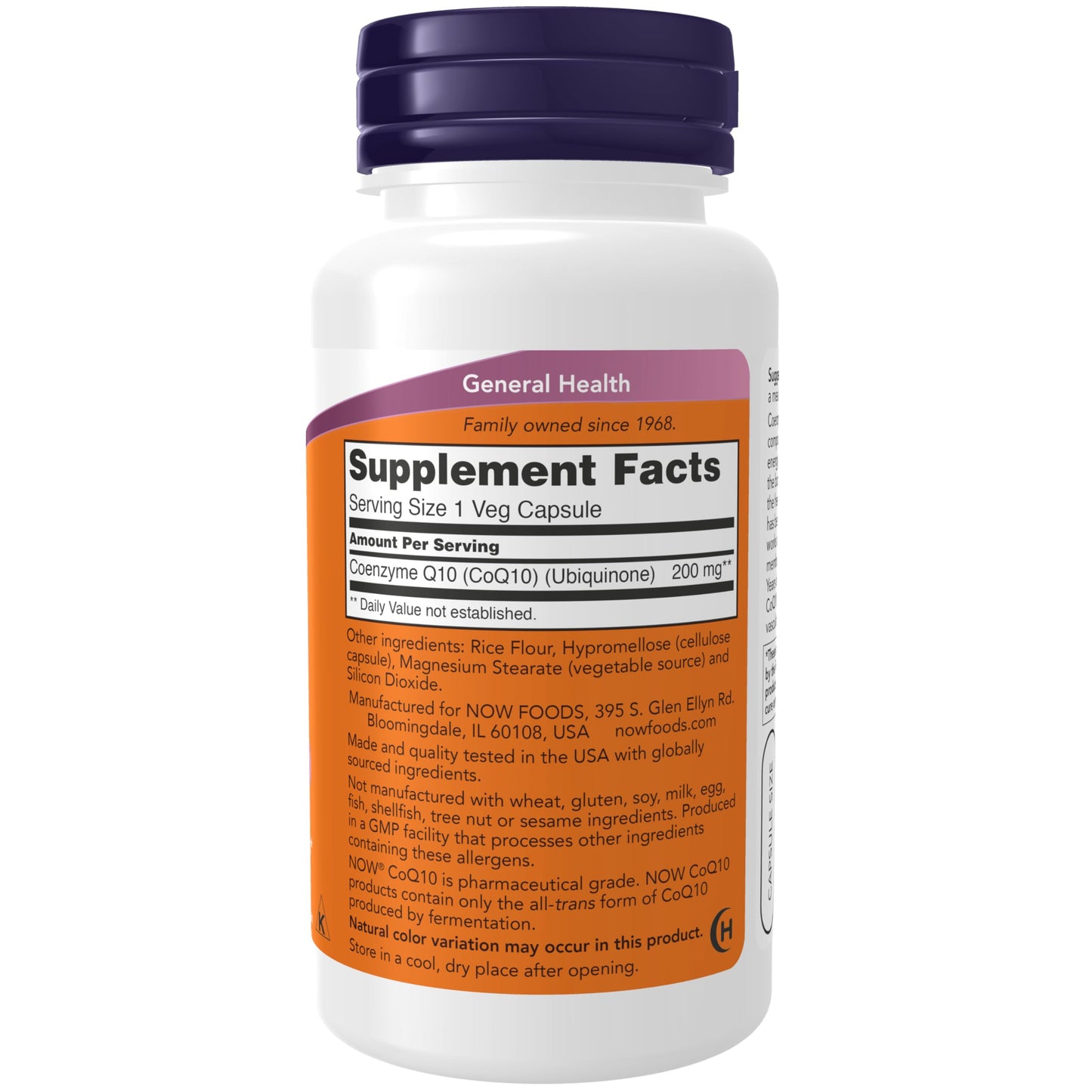 NOW Foods CoQ10 200 mg Veg Capsules – Cardiovascular Health*, 60 Veg Capsules