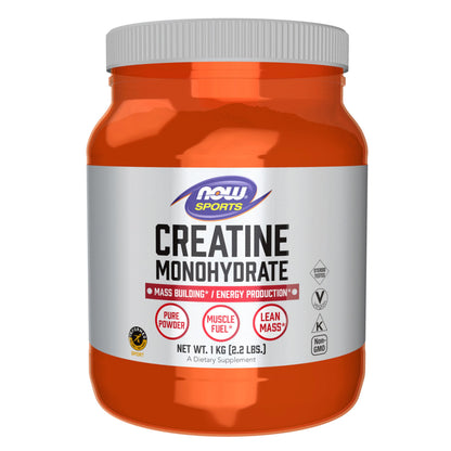 NOW Foods Creatine Monohydrate Powder – Mass Building & Energy Production, 2.2 lb