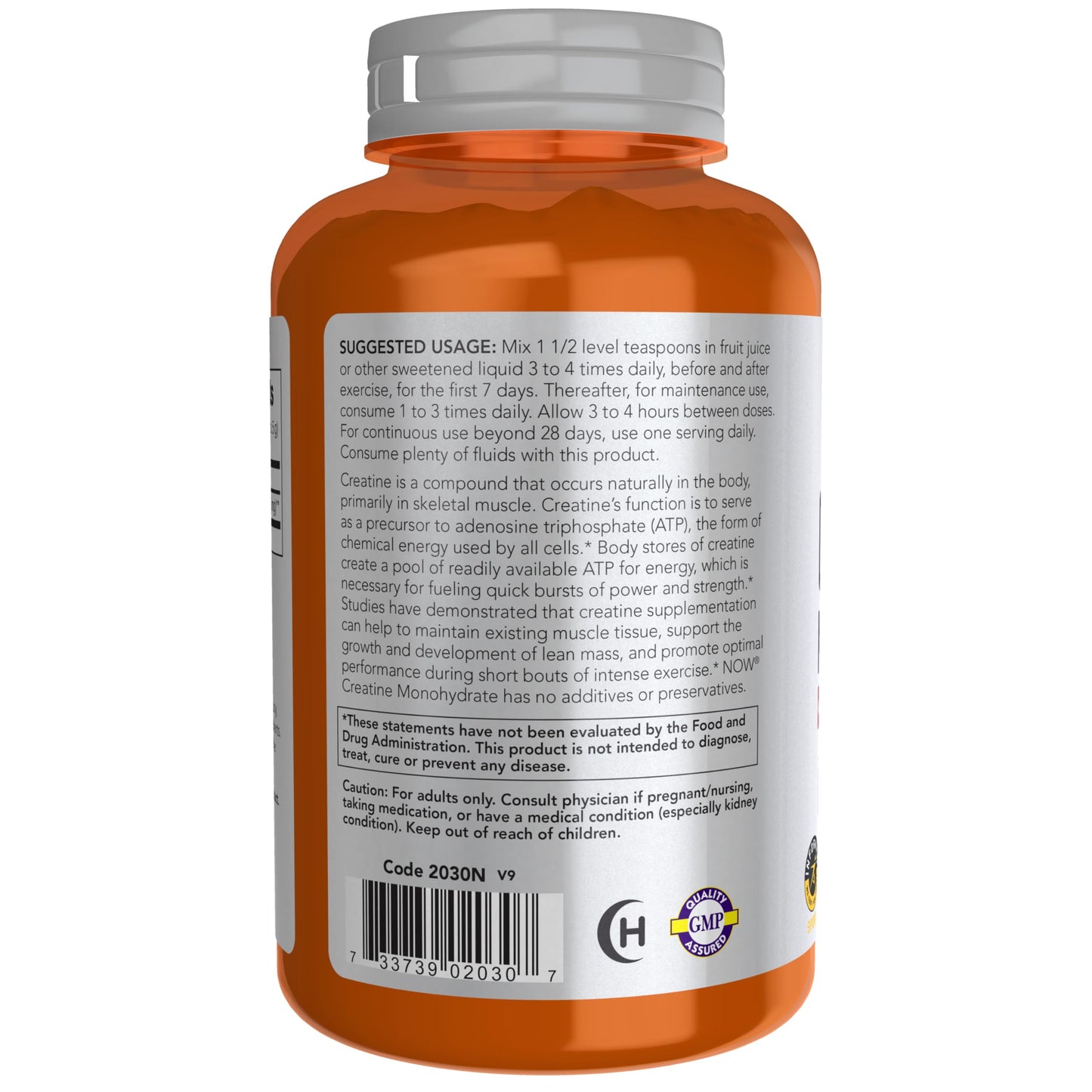 NOW Foods Creatine Monohydrate Powder – Mass Building & Energy Production, 8 oz