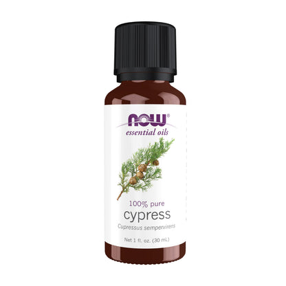 NOW Cypress Essential Oil | Balancing Aromatherapy, 100% Pure, Vegan, 1 oz