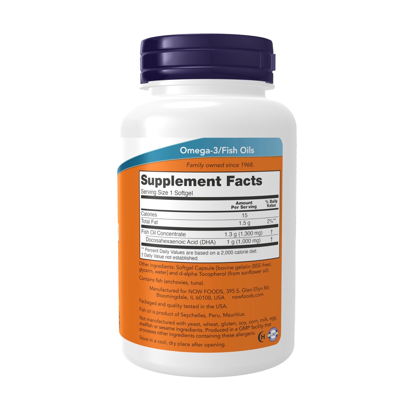 NOW Foods DHA-1000 Brain Support - Extra Strength 1,000 mg DHA, 90 Softgels
