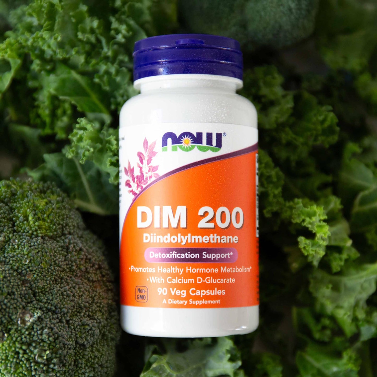 NOW Foods DIM 200 with Calcium D-Glucarate – 90 Veg Capsules | Hormone Support