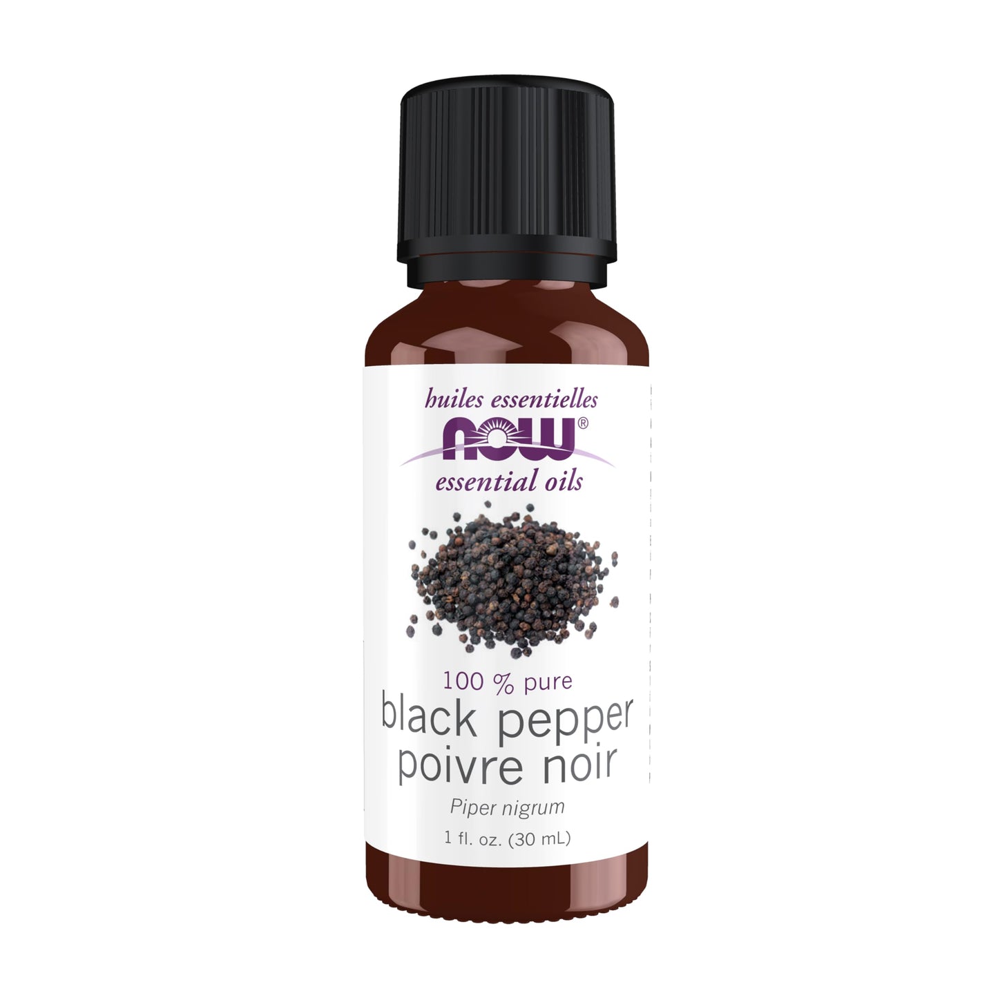 NOW Essential Oils Black Pepper Oil - 1 oz, Steam Distilled, 100% Pure