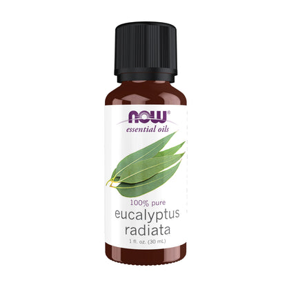 NOW Essential Oils Eucalyptus Radiata Oil - 100% Pure, Steam Distilled, 1 oz