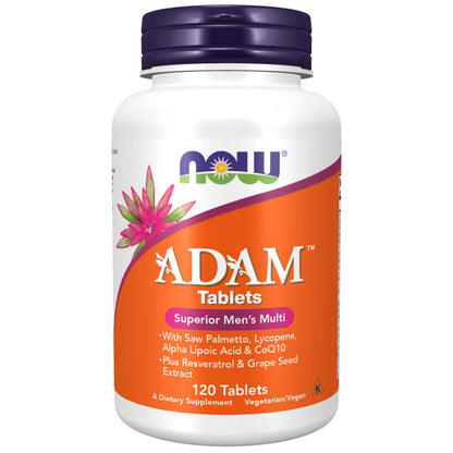 Now Foods Adam Men's Multivitamin 120 Tabs | Men's Health Support