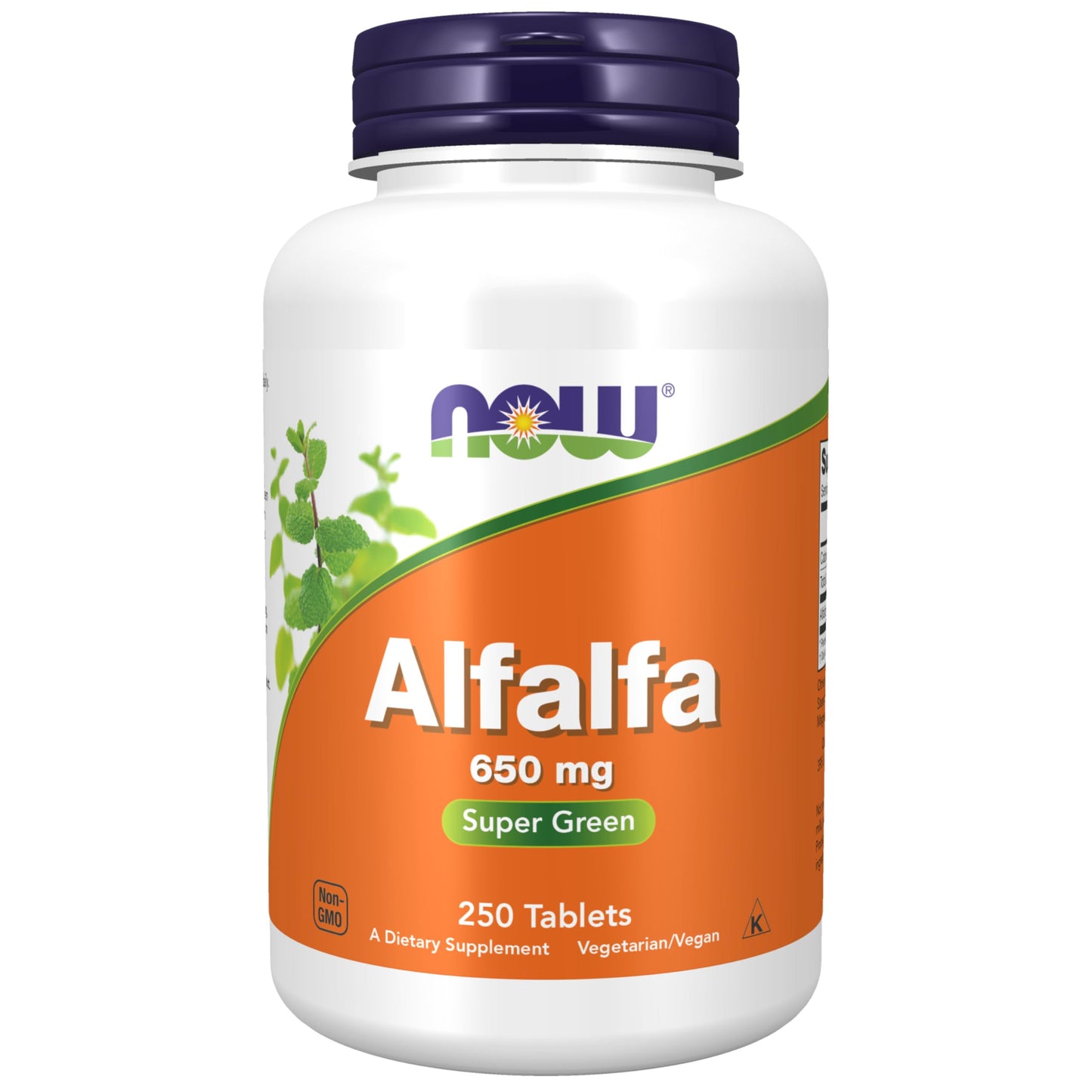 NOW Foods Alfalfa 650 mg – Green Superfood, Vitamin K | 250 Tablets