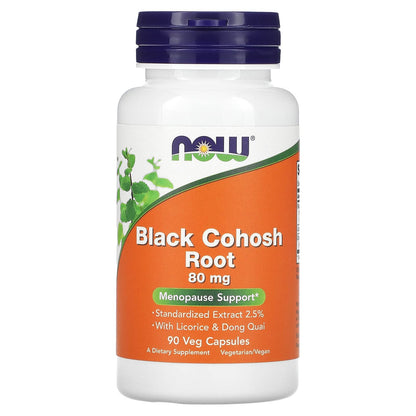 NOW Foods Black Cohosh 80 mg - Menopause Support (2.5% Extract)