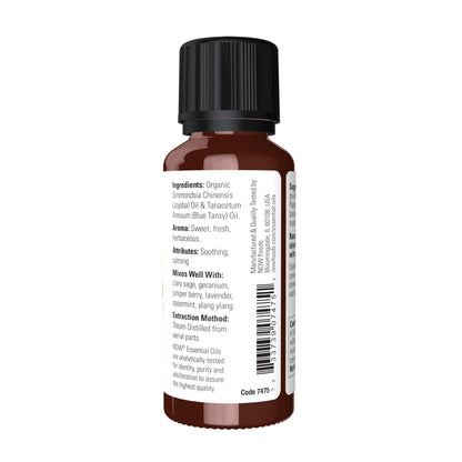 NOW Foods Blue Tansy Oil Blend - Soothing & Calming Essential Oil, 1 oz