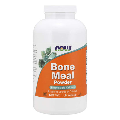 NOW Foods Bone Meal Powder, 1 lb (454 g) – Calcium & Phosphorus Supplement