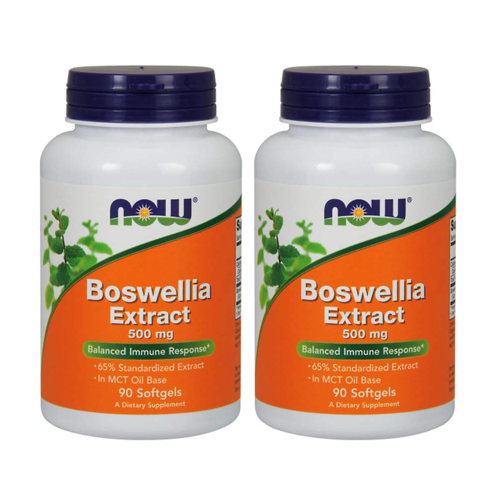 Now Foods Boswellia Extract 500 mg Softgels – 2 x 90 Count