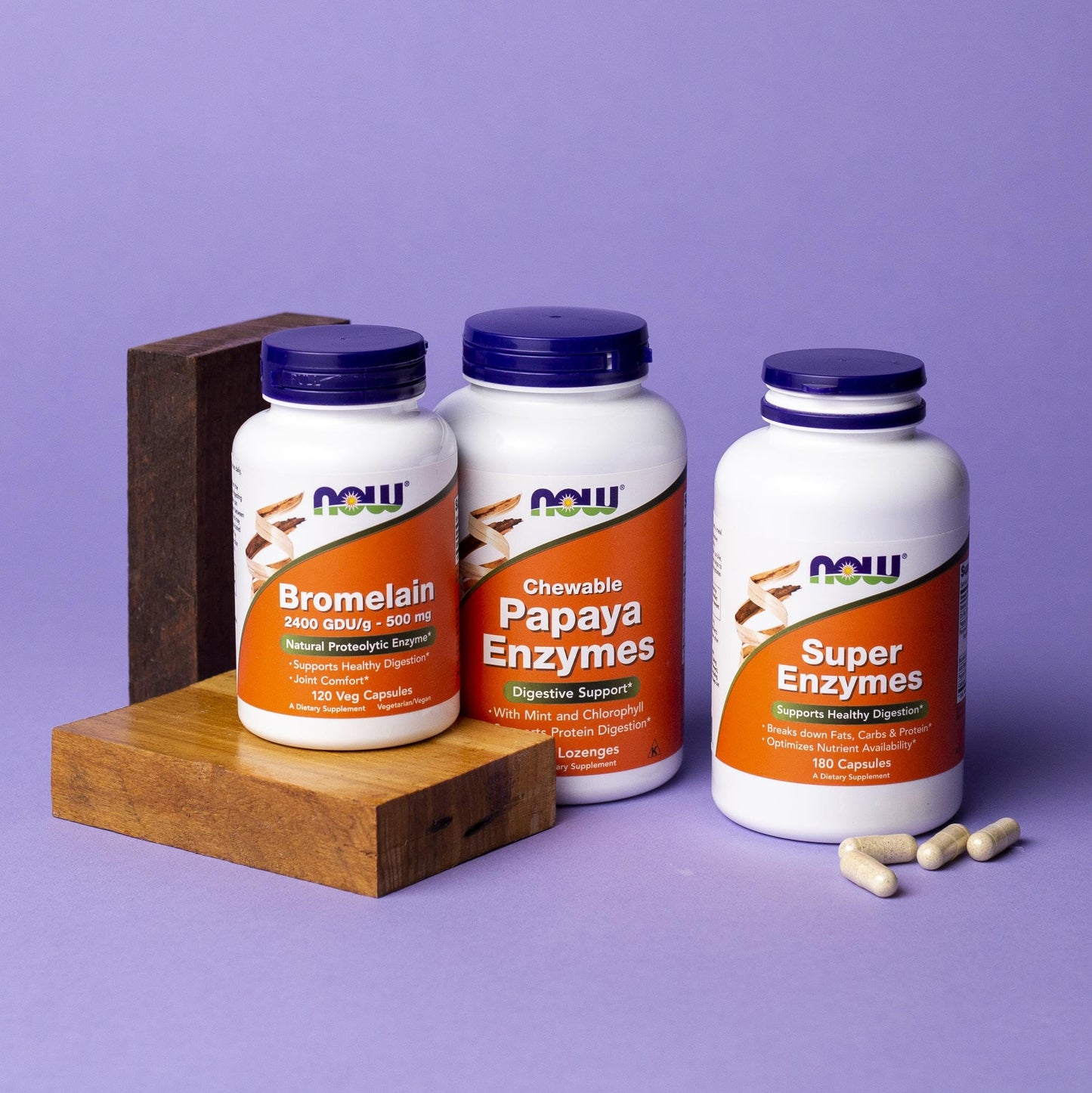 NOW Foods Bromelain 2400 GDU/g - 500 mg, 120 Veg Caps | Natural Proteolytic Enzyme