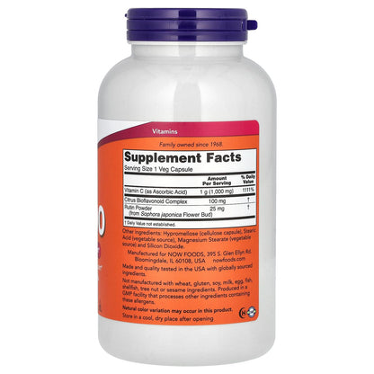 Now Foods C 1000 – Vitamin C 250 Capsules | Immune Support