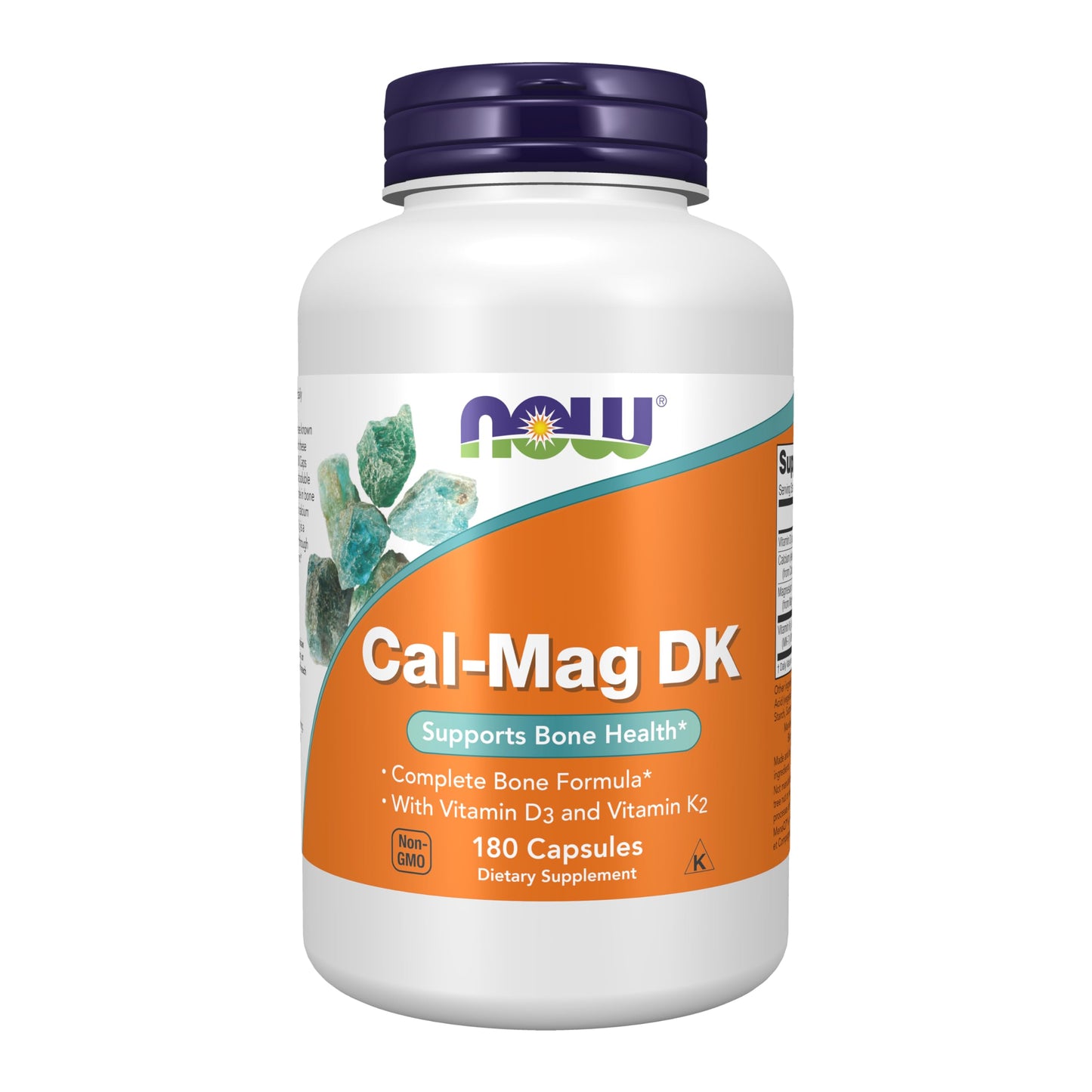 NOW Foods Cal-Mag DK with Vitamin D-3 & K-2 - 180 Capsules
