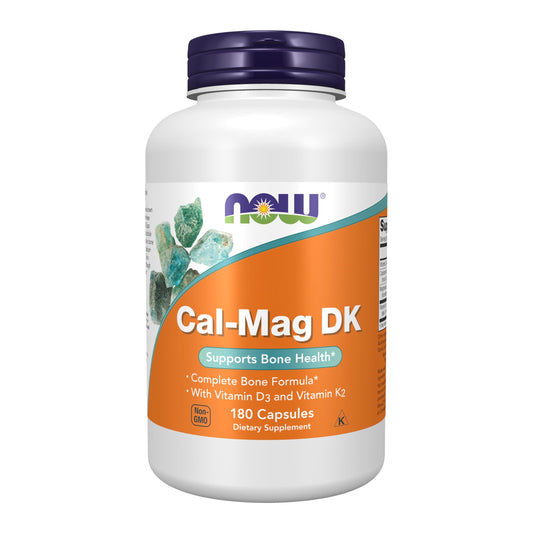 NOW Foods Cal-Mag DK with Vitamin D-3 & K-2 - 180 Capsules BritishVita | Premium UK Vitamins & Wellness Supplements