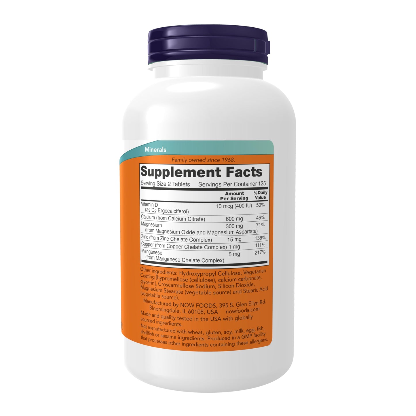 NOW Foods Calcium Citrate with Vitamin D – 250 Tablets for Bone Health
