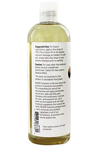 Now Foods Castor Oil 16 Fl Oz (2 Count) – Pure Castor Oil for Skin Care | NOW Solutions