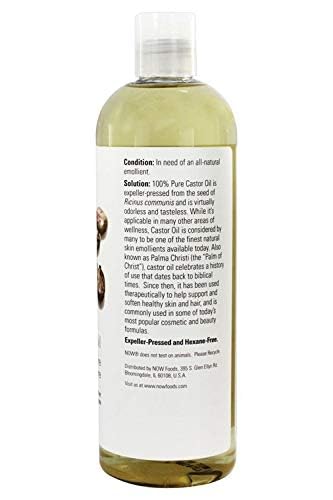 Now Foods Castor Oil 16 Fl Oz (2 Count) – Pure Castor Oil for Skin Care | NOW Solutions