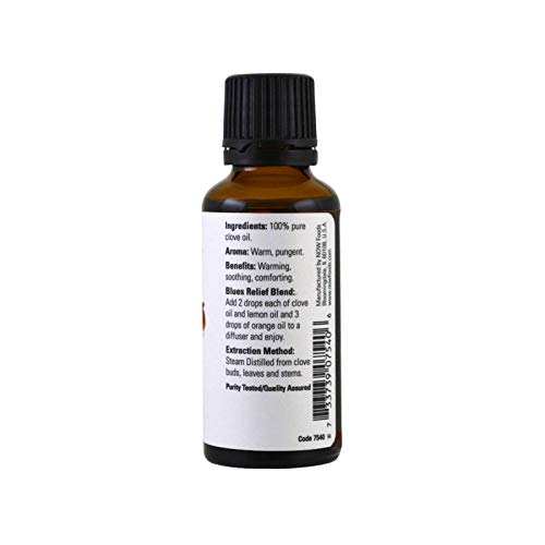 NOW Foods Clove Essential Oil 100% Pure - 1 fl oz
