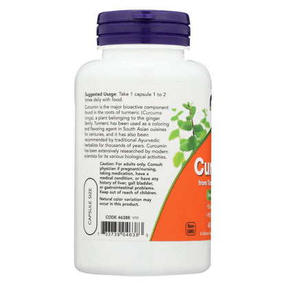 NOW Foods Curcumin Ext 95% 700mg - 60 Capsules | NOW Foods Curcumin Supplement